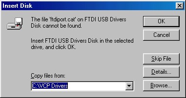 232-245 win 98 vcp ftdiport cat request
